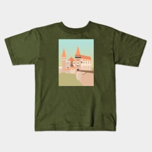 Corvin Castle, Hunedoara, Romania Kids T-Shirt